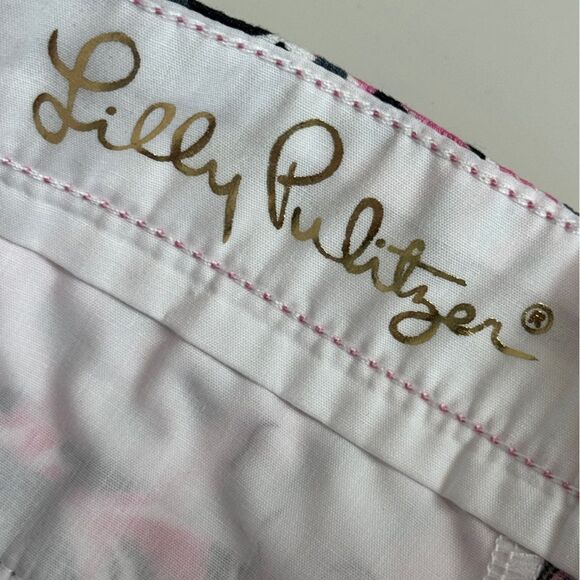 Lilly Pulitzer Hangin With My Boo Panda Beaumont Shorts Boy's 6 NWT - Picture 4 of 8